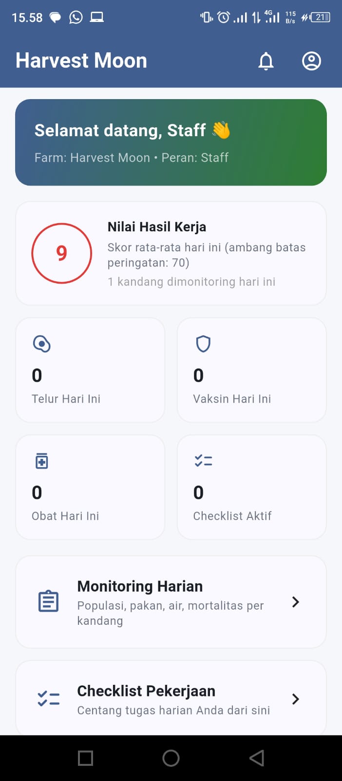 Aplikasi Manajemen Operasional Peternakan